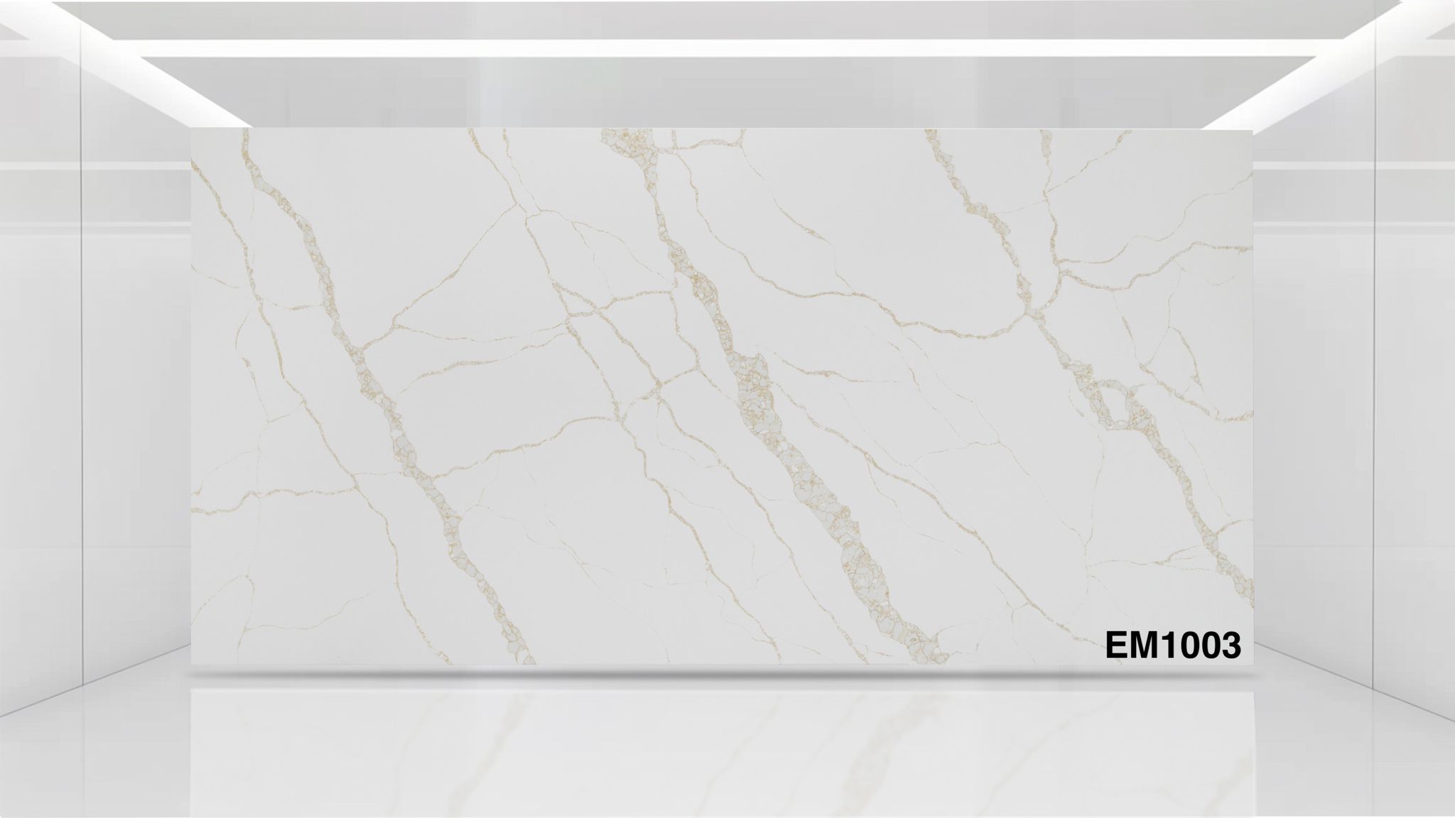 Calacatta Oro quartz slab