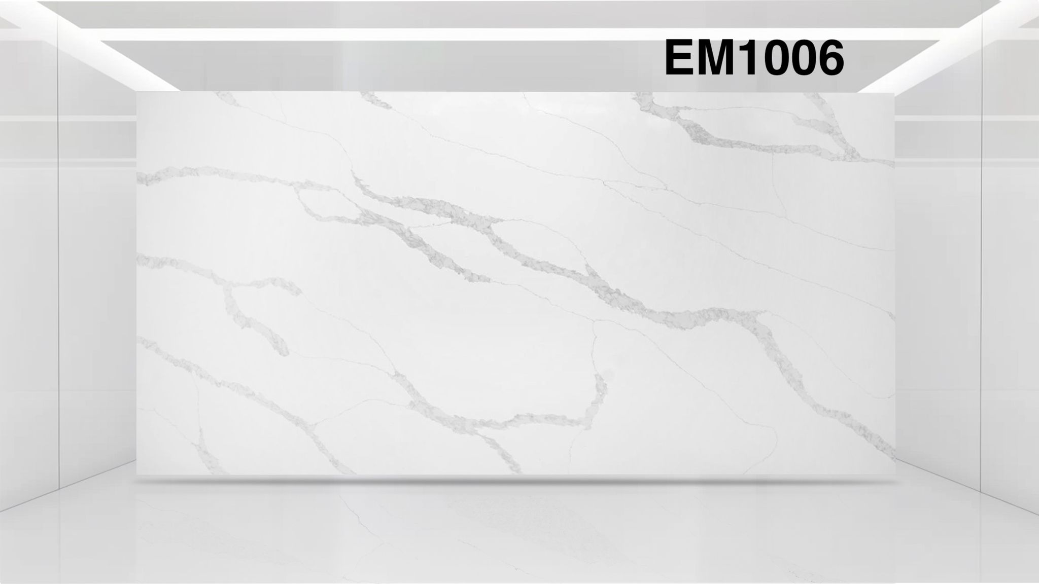 Calacatta Frost quartz slab